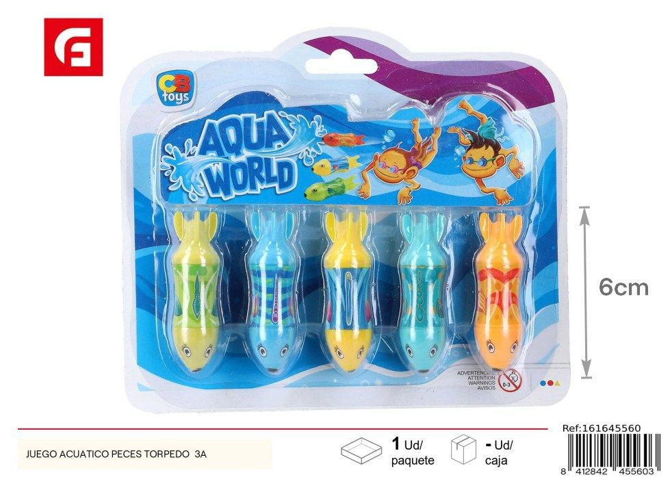 Set de juguetes acuáticos peces Aqua World - Juguetes para el agua