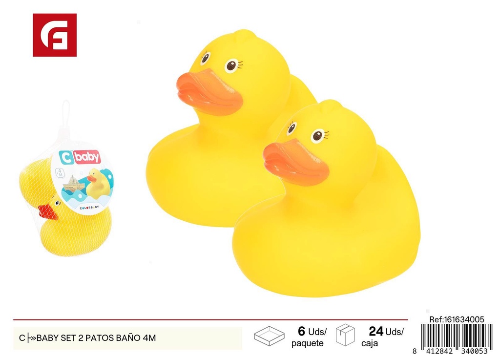 Set de 2 patos para baño C'Baby - Juguetes para el agua
