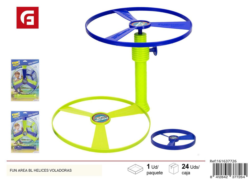 Lanzador Fun Area con hélices voladoras - Diversión al aire libre