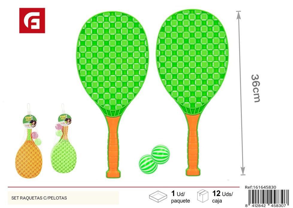Set de raquetas con pelotas - Juguetes de playa