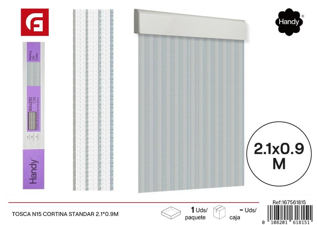 Cortina estándar Tosca N15 2.1*0.9m - Accesorios para verano y cortinas para puertas