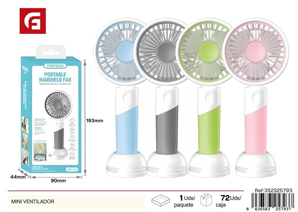 Ventilador mini - Ventiladores y artículos de verano