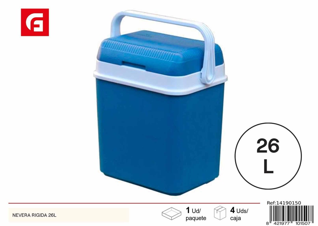 Nevera rígida de 26 litros - Utensilios de cocina para refrigeración