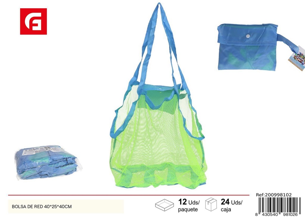 Bolsa de red impermeable 40x25x40cm - Accesorios de verano y almacenamiento