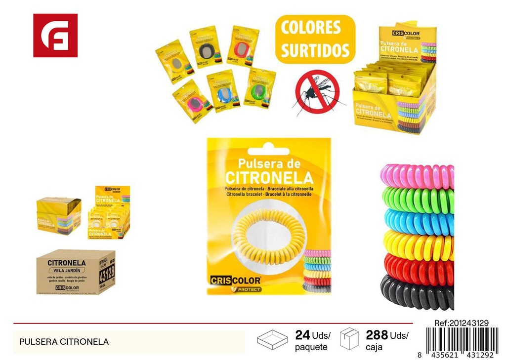 Pulsera de citronela para mosquitos - Ambientadores y repelentes