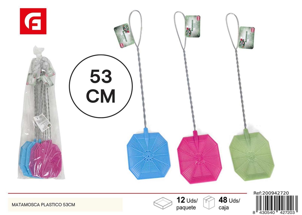 Matamoscas de plástico 53cm - Accesorios para el hogar y utensilios de cocina