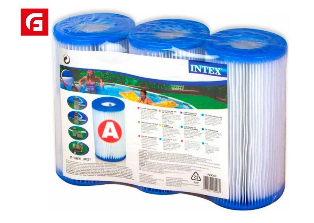 Pack 3 cartuchos filtro Intex - Productos de verano y filtros para piscina