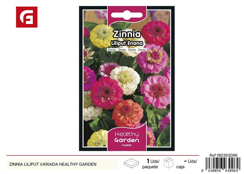 Semillas de zinnia liliput variadas - Jardinería y cultivo de flores
