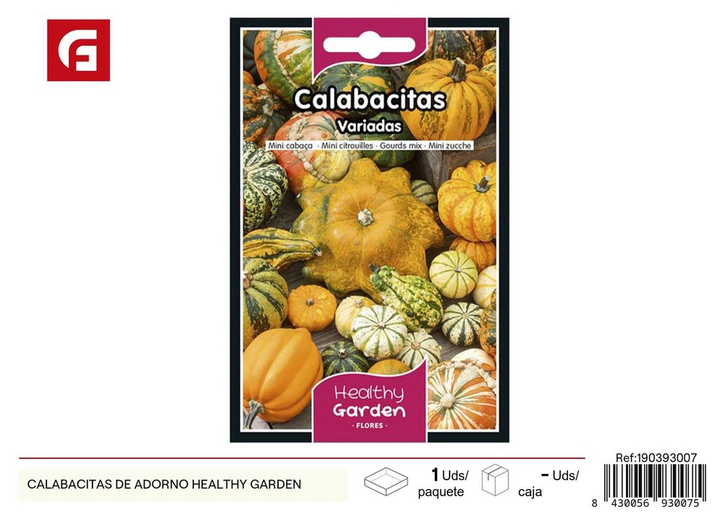 Semillas de calabacitas de adorno - Jardinería y decoración natural