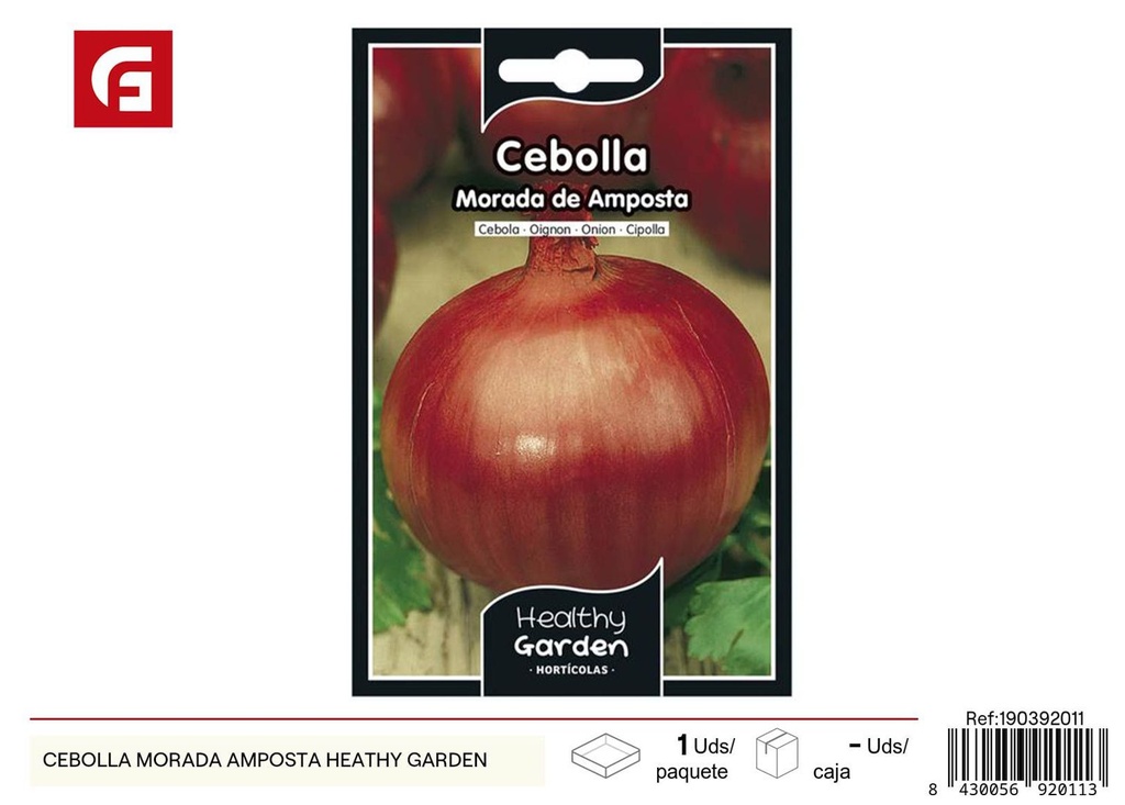 Semillas de cebolla morada amposta - Cultivo de variedad de verduras