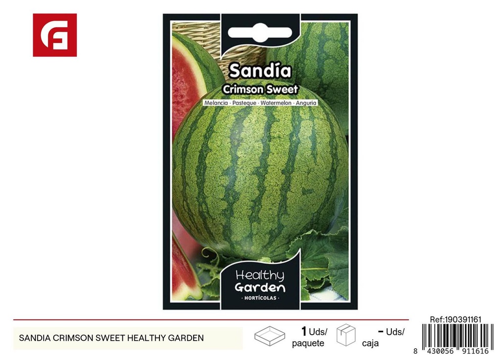 Semillas de sandía crimson sweet - Cultivo frutal para jardines
