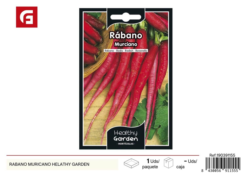 Rábano Muricano Healthy Garden - Semillas para el jardín