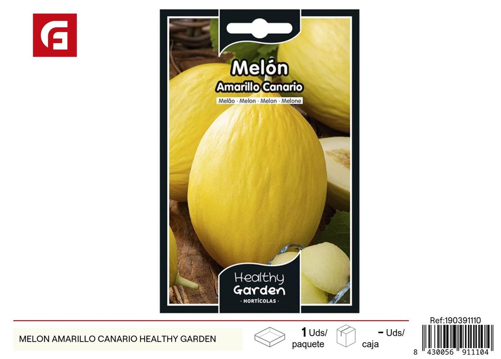 Semillas de melón amarillo canario - Variedades tropicales para huertos