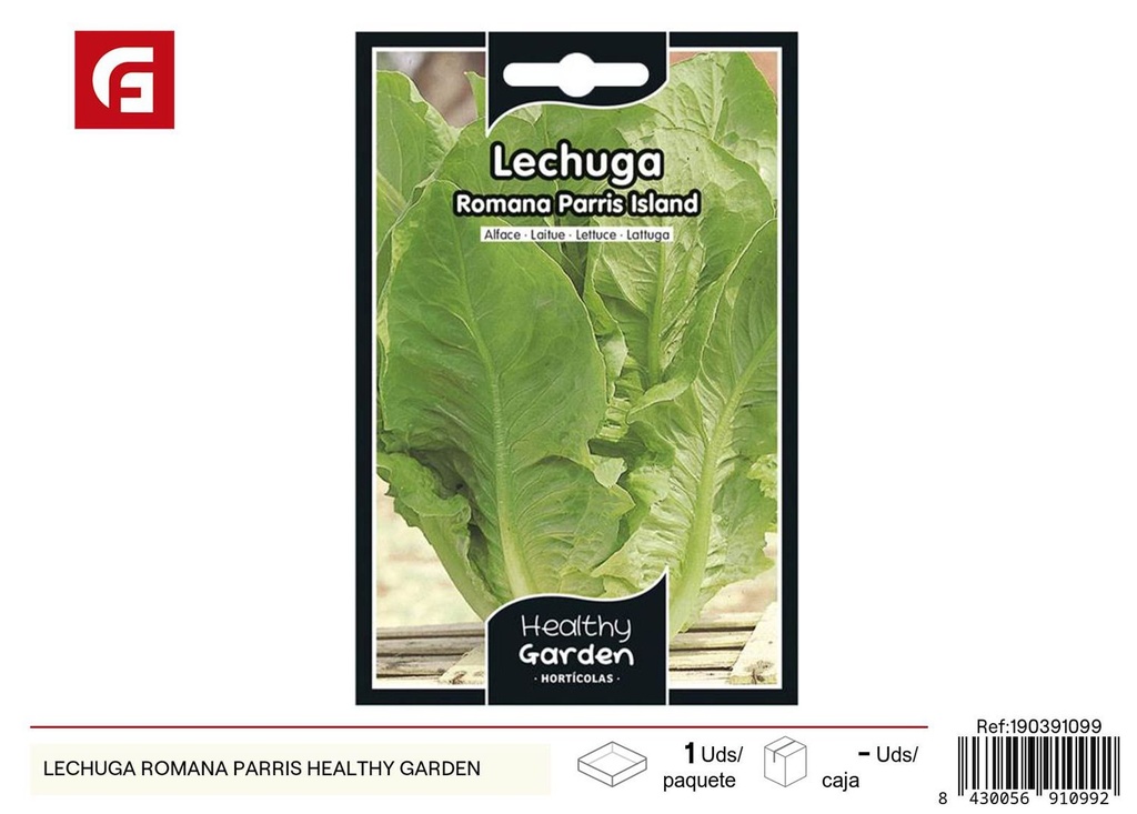Semillas de lechuga romana Parris - Cultivo de vegetales hojaldrados
