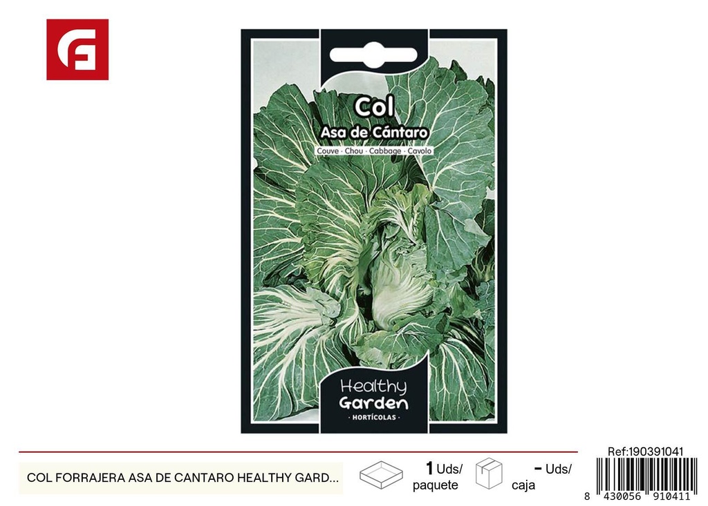 Semilla de col forrajera asa de cántaro Healthy Garden - Semillas para el jardín