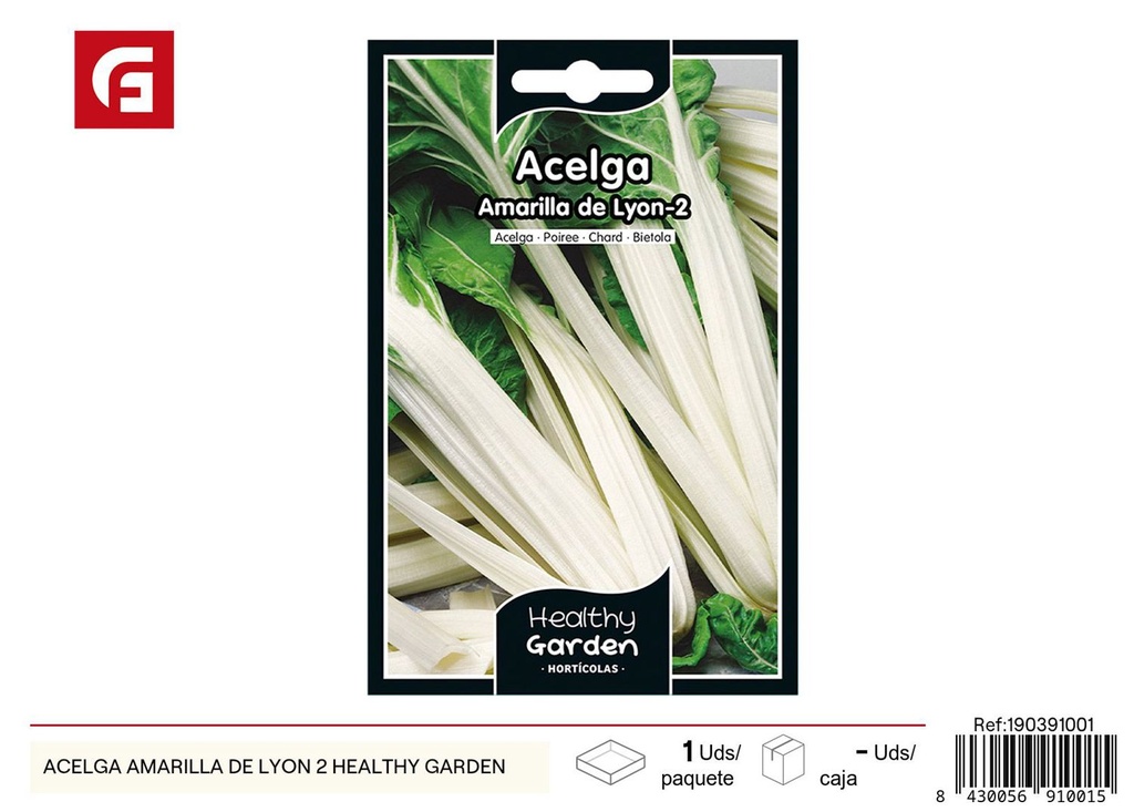 Semillas de acelga amarilla de Lyon 2 - Cultivo sabroso para el verano