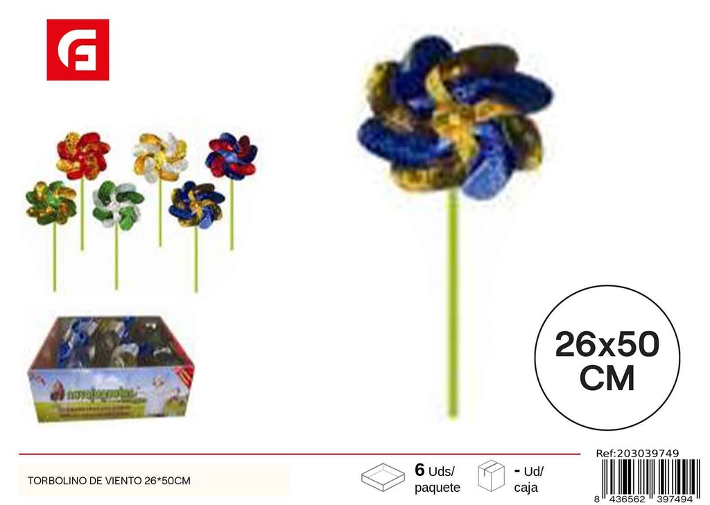 Torbellino de viento 26*50 cm - Decoración de jardín