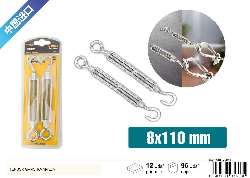 Tensor gancho-anilla - Ferretería y accesorios