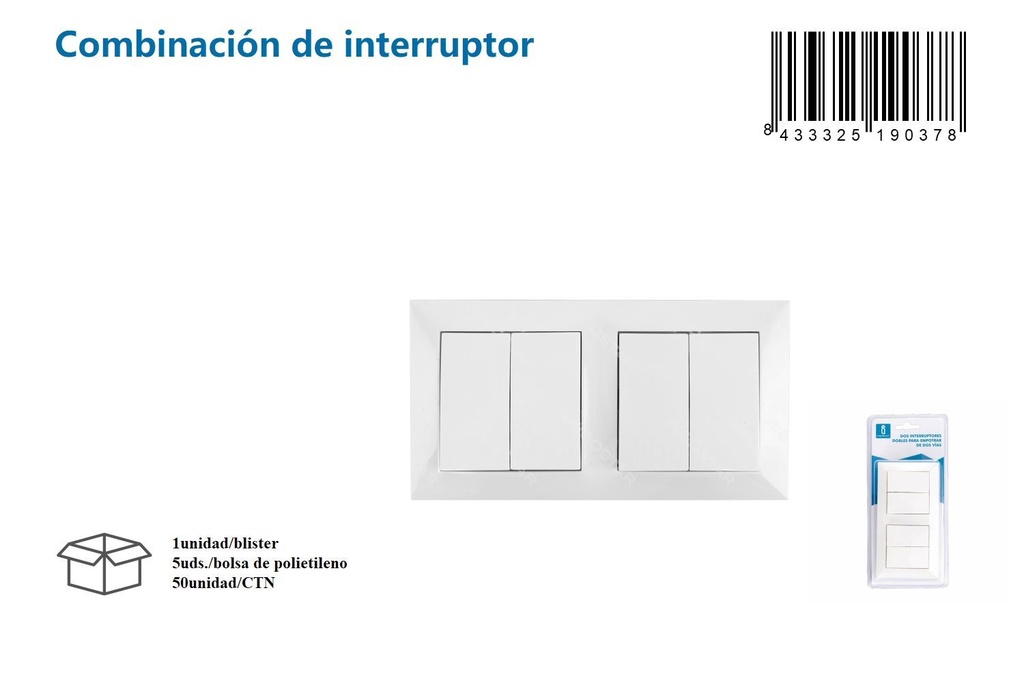 Interruptor de Pared - Suministros Eléctricos y Conectores