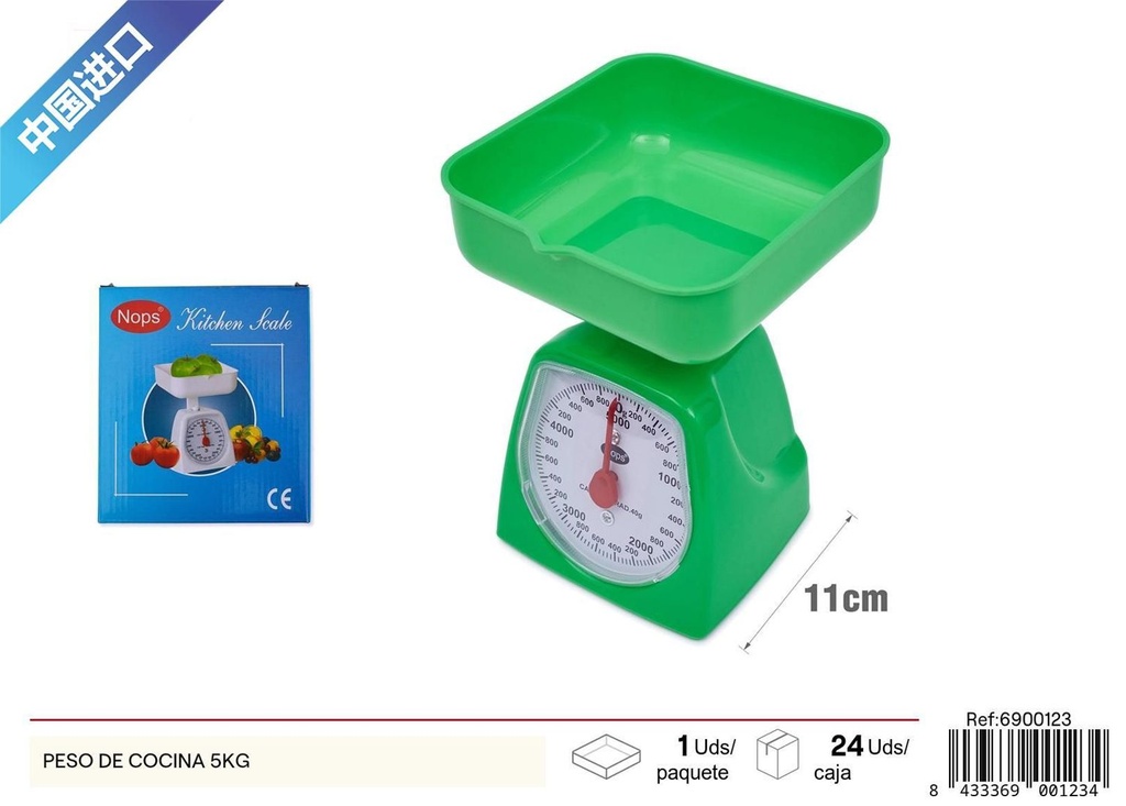 Peso de cocina 5 kg - Utensilios de cocina y básculas