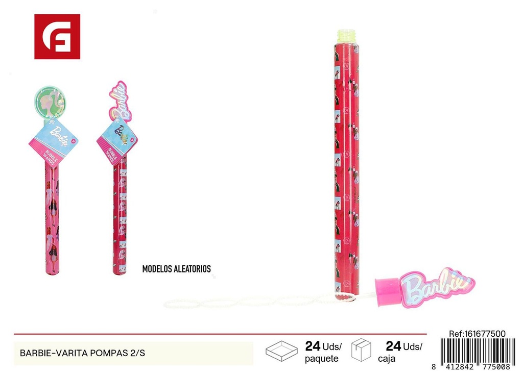 Barrita de pompas de Barbie (2 modelos) - Juguetes de pompas y diversión