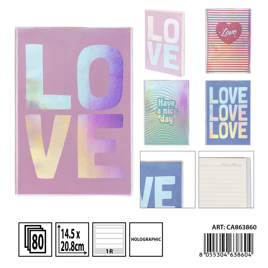 Libreta tapa blanda 80 páginas 145x208mm - Papelería básica