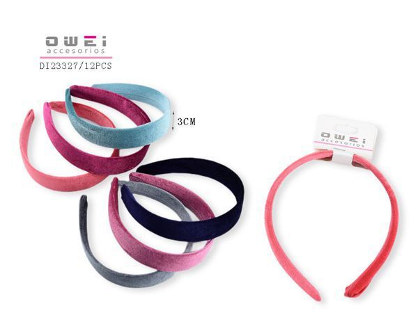 Diademas 12/u DI23327 OW - Diademas para niña y adulto