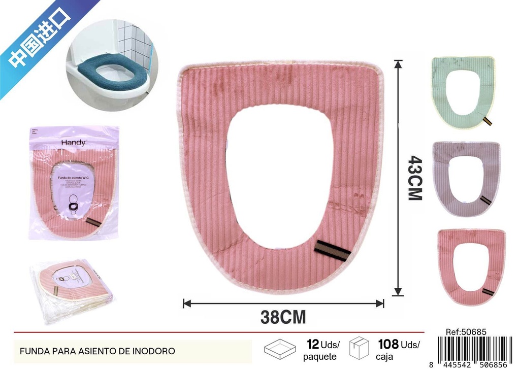 Funda para asiento de inodoro - Accesorios de baño y fontanería