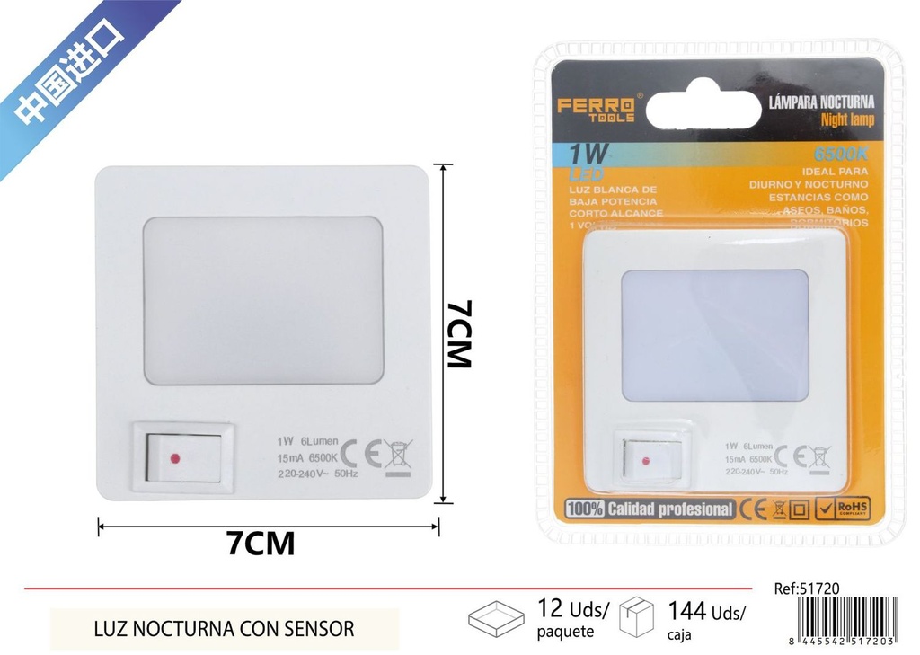 Luz nocturna con sensor - Electrónica y lámparas de trabajo