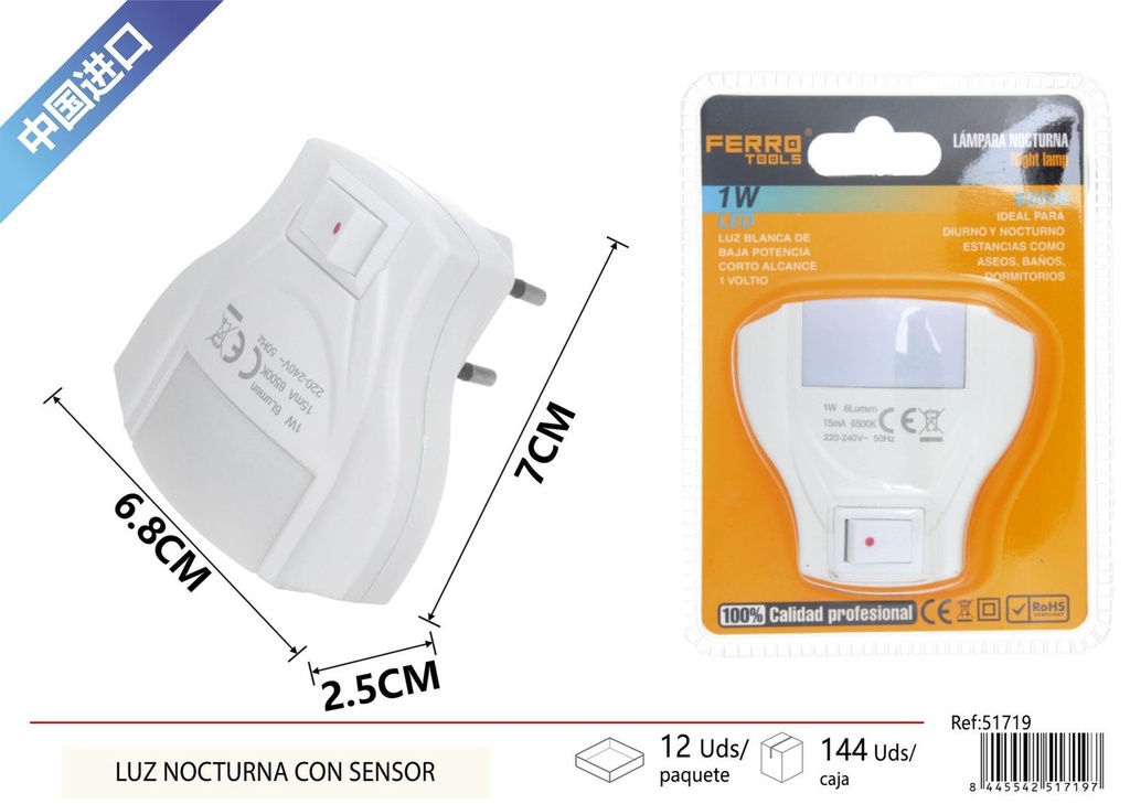 Luz nocturna con sensor - Electrónica y lámparas de trabajo