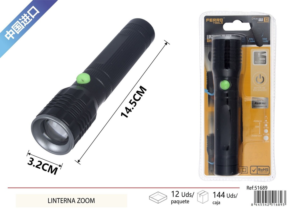 Lintera LED zoom - Electrónica y lámparas de trabajo
