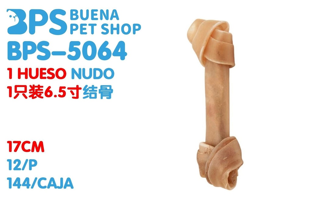 Hueso nudo 17 cm - Snacks para perros y golosinas