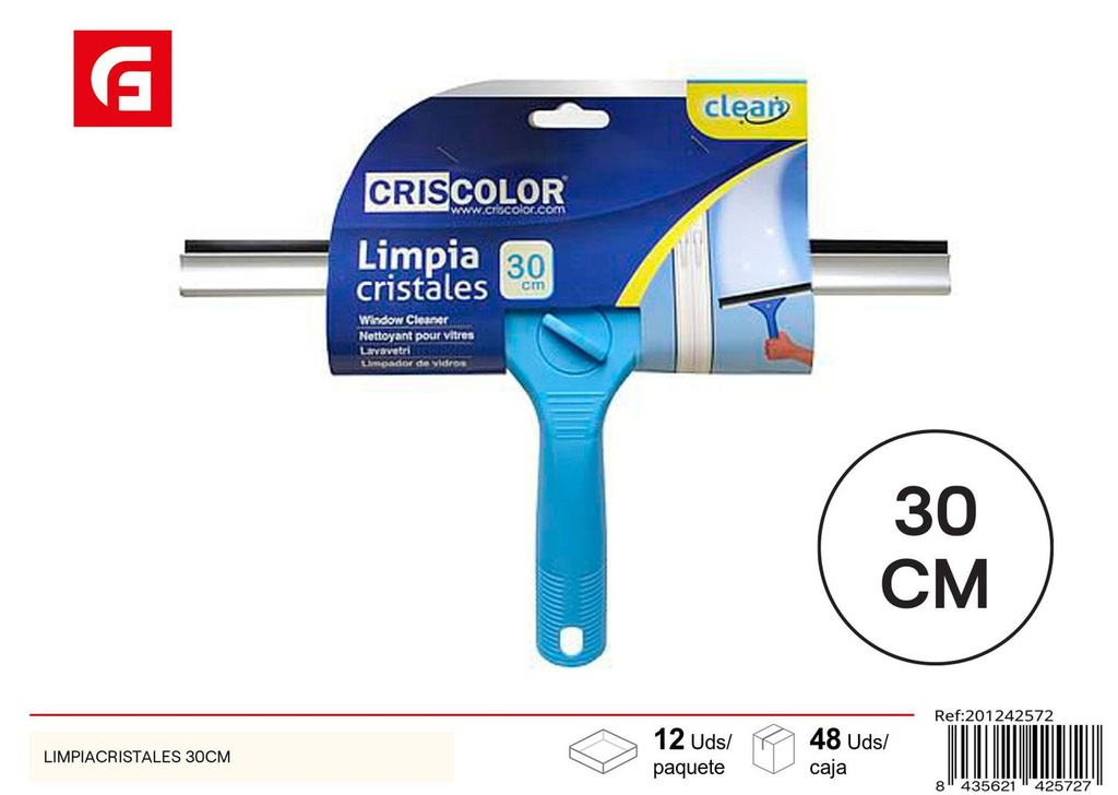 Limpiacristales 30 cm - Herramienta de limpieza para vidrios y cristales