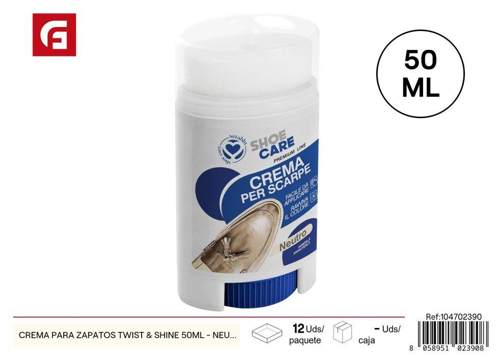Crema para zapatos Twist & Shine 50 ml neutro - Productos de limpieza de calzado