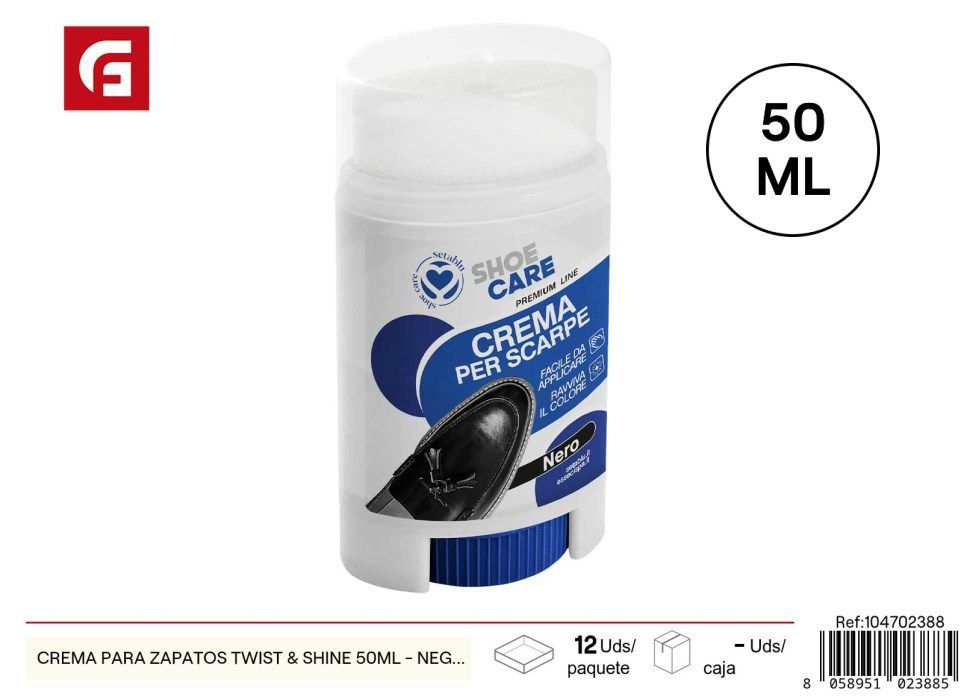 Crema para zapatos Twist & Shine 50 ml negro - Cuidado y limpieza de calzado
