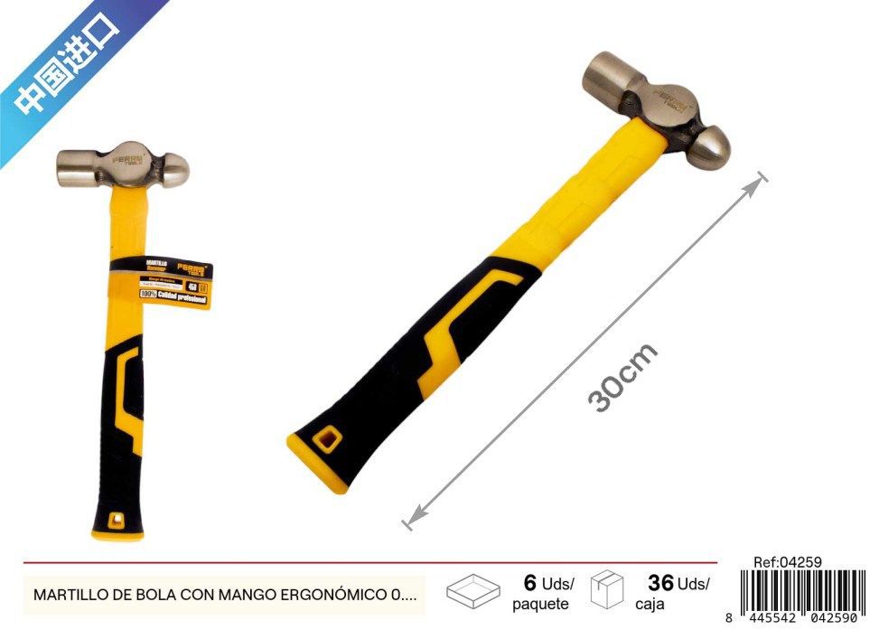Martillo de bola con mango ergonómico 0.45 kg - Martillos