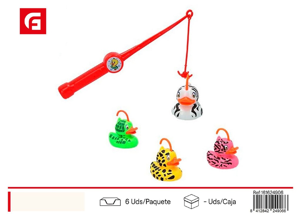 Juguete de pesca Aqua World 4 patitos - Juguetes