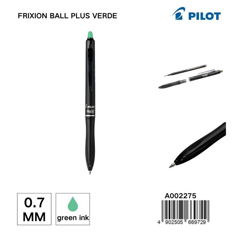 Bolígrafo borrable PILOT 0.7MM verde - Material de papelería