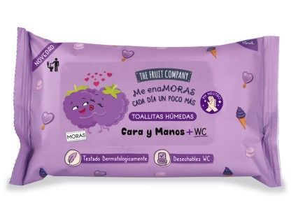 Toallitas The Fruit Company mora cara manos WC - Higiene personal