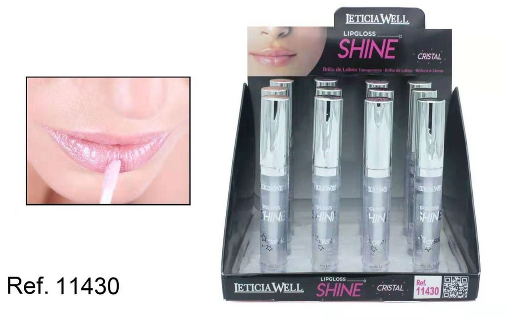 Lip gloss shine cristal 12 unidades 11430 LW - Cosméticos labiales