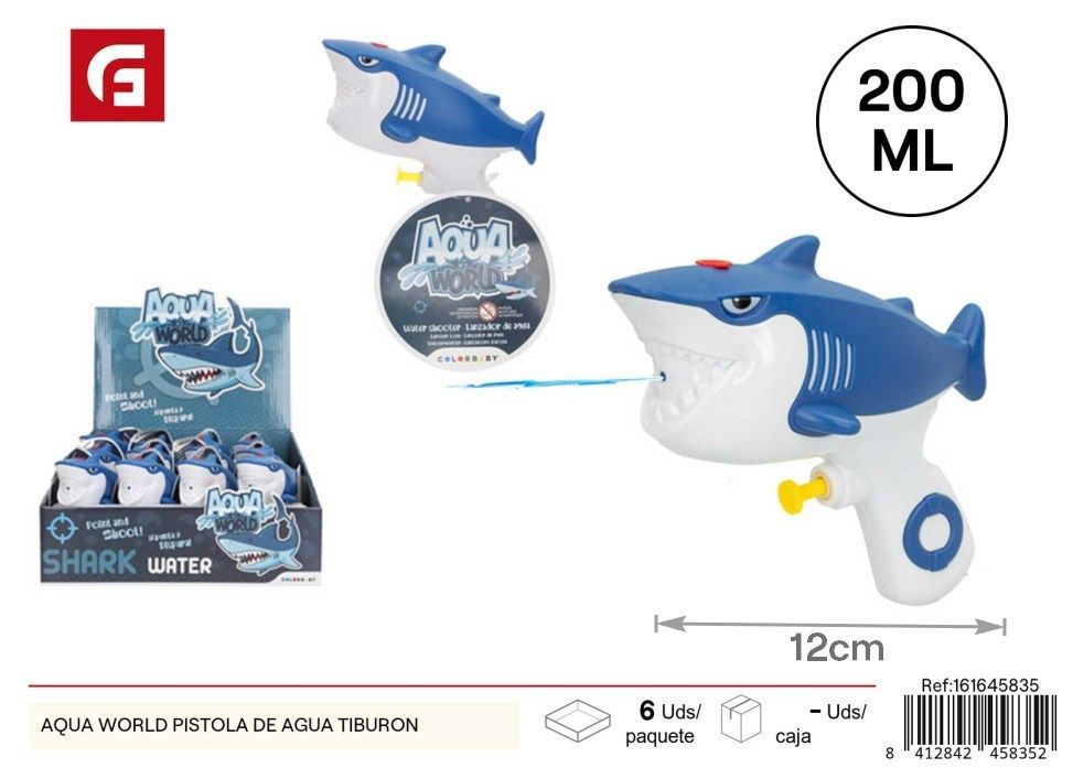 Pistola de agua tiburón Aqua World - Juguetes de verano
