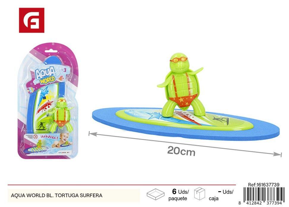 Tortuga surfera Aqua World - Juguete acuático divertido