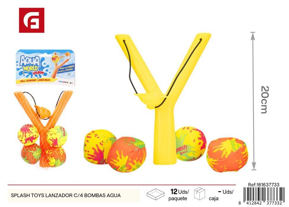 Lanzador de agua Splash Toys con 4 bombas - Diversión refrescante