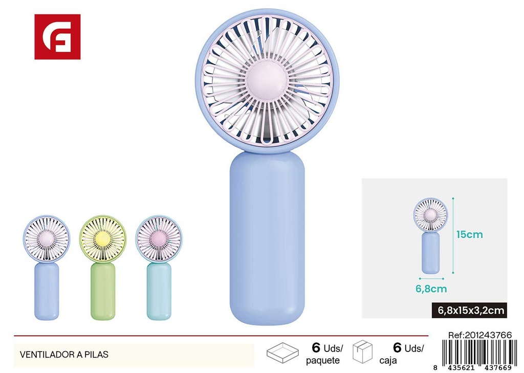  Ventilador a pilas - Ventiladores y climatización