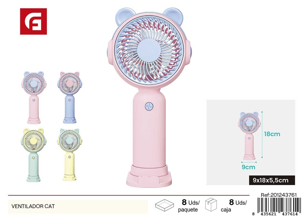 Ventilador CAT para verano - Ventiladores de diseño divertido