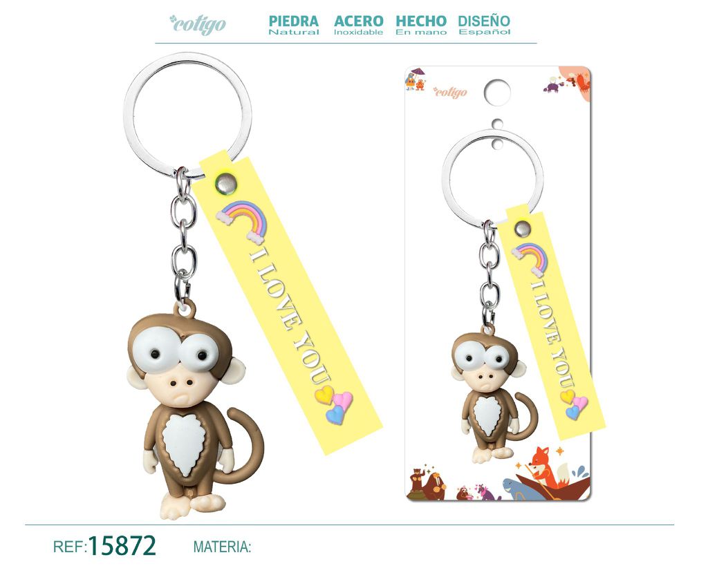 Llavero de dibujos animados - Accesorios únicos para tus llaves