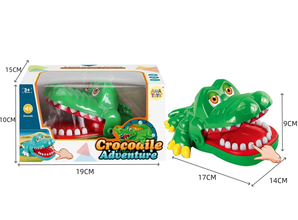 Sacamuelas cocodrilo 19x15x10 cm - Juguetes de mesa