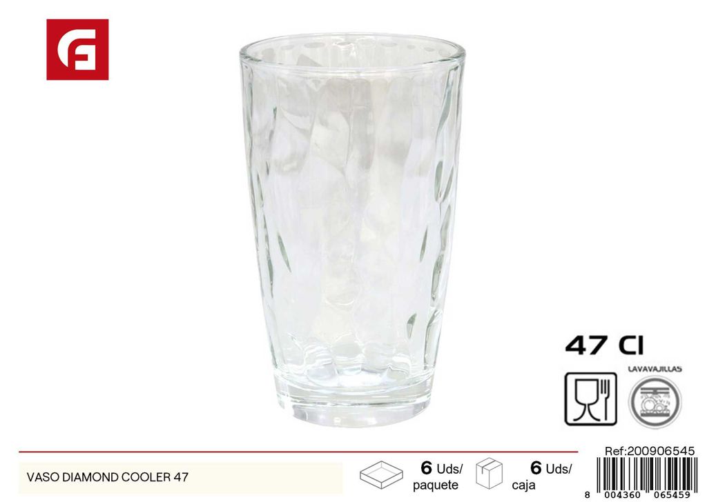 Vaso diamond cooler 47cm - Vasos de vidrio
