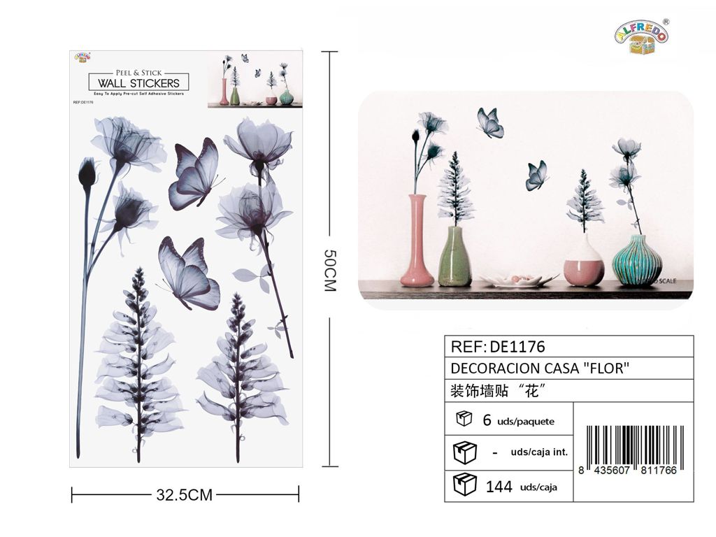 Decoración para el hogar "Flor" 32x50 cm - Decoración y estilo