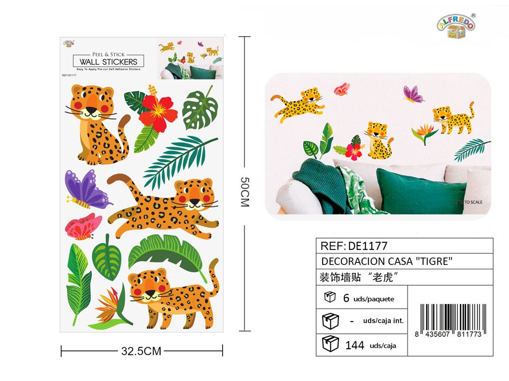 Decoración para el hogar "Tigre" 32x50 cm - Decoración y estilo